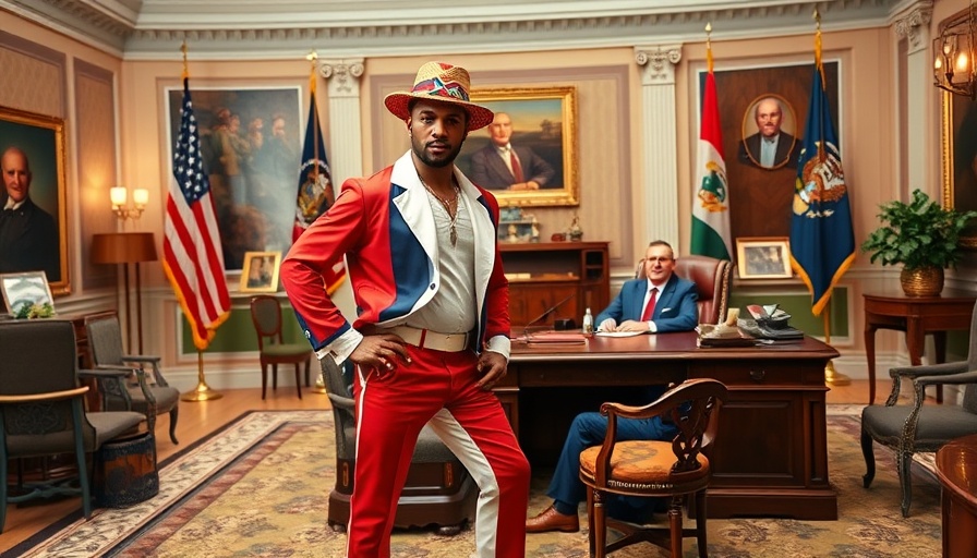 Bay Area business news: Patriotic outfit in official setting.
