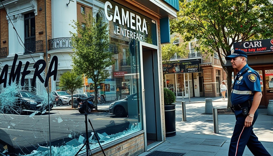 Thieves target San Rafael camera shop with vandalized window.