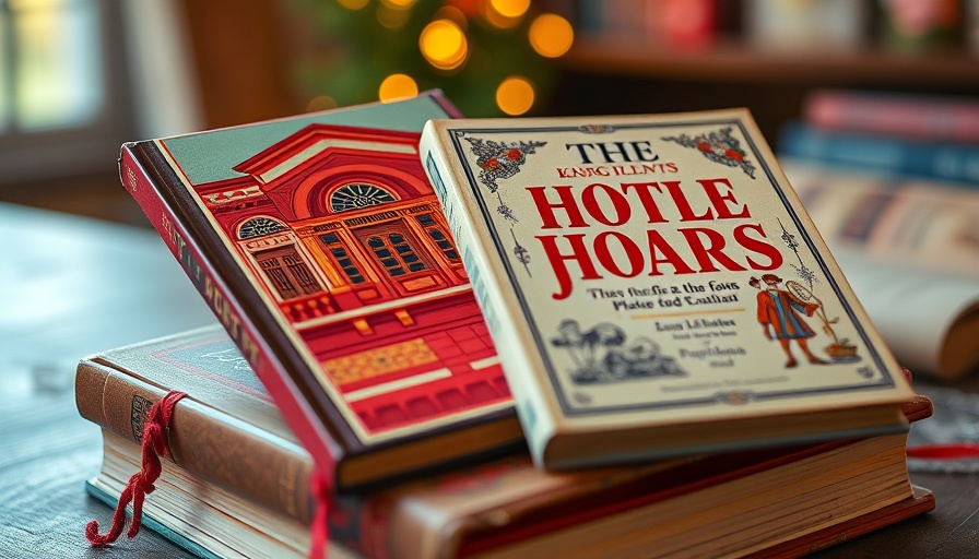 Colorful book covers on a stack in senior living community.