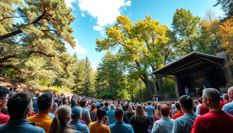 Mountain Play fundraising challenge at scenic outdoor theater.
