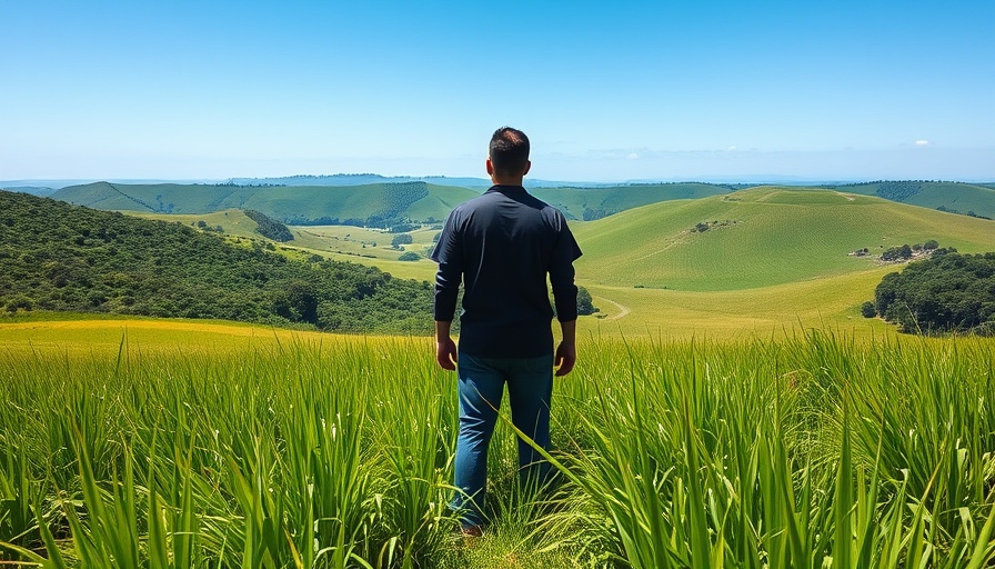 Person in tall green grass during Marin allergy season