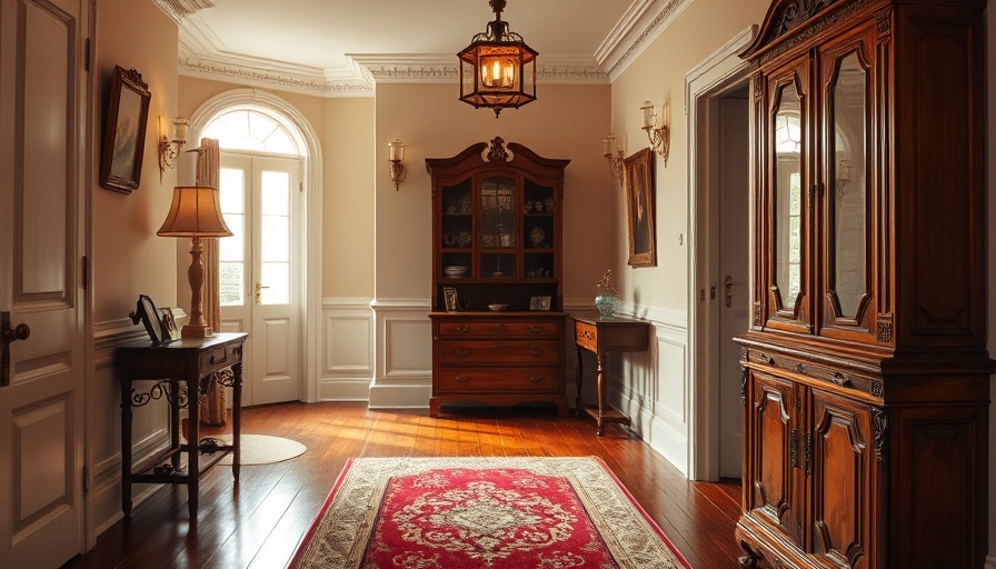 1920s-1940s vintage home trends hallway with classic decor.
