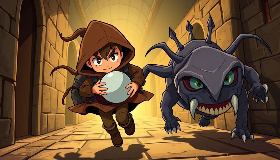 Dungeons & Dragons Experience at Universal’s Fan Fest: Hooded rogue fleeing from a beholder.