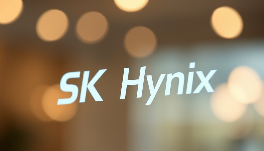 Close-up of SK Hynix logo reflecting Q1 profit optimism