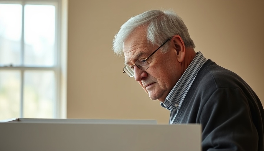 Canada election results, older man voting at polling station.