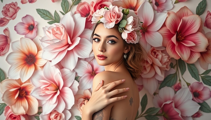 Artistic representation of a woman with floral background from Tamara de Lempicka Documentary