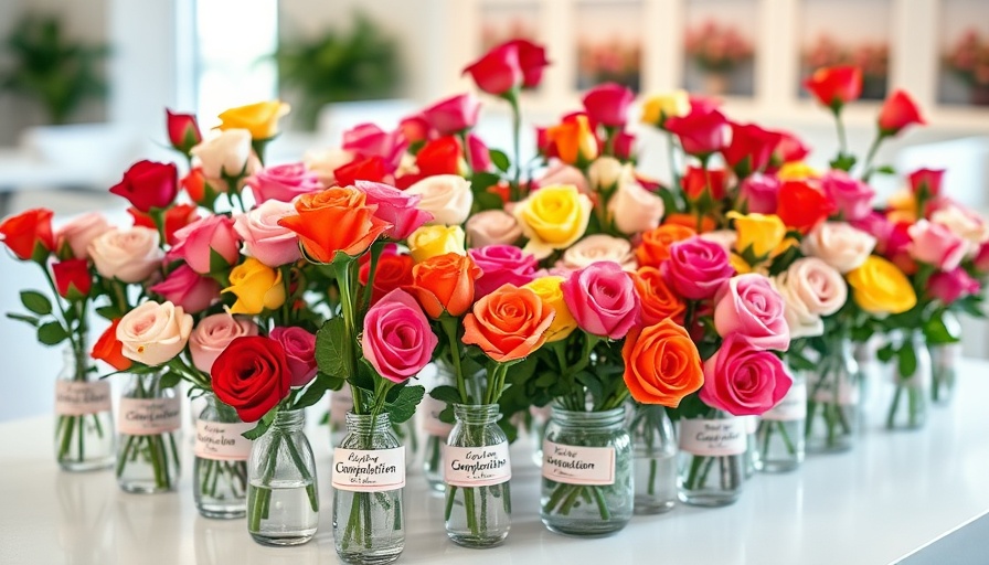 Rose Show Bon Air Shopping Center mini roses display