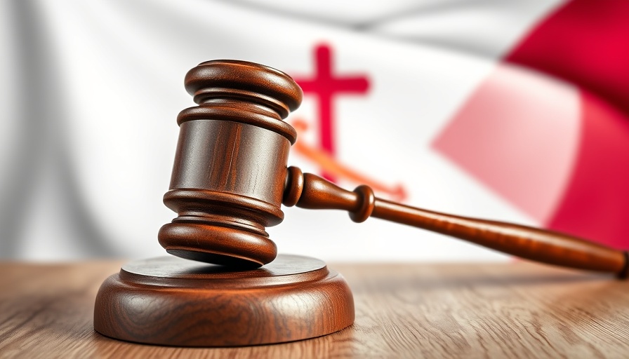 Gavel against Alabama flag, representing electoral map discrimination.