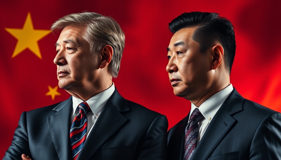 US-China trade relations illustrated by two distinguished men in suits.