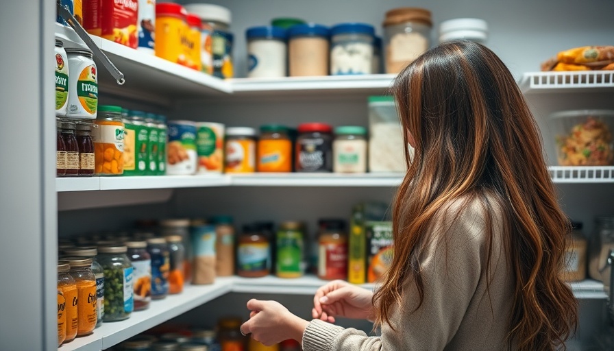 Khloé Kardashian pantry organization style in a detailed kitchen setup.
