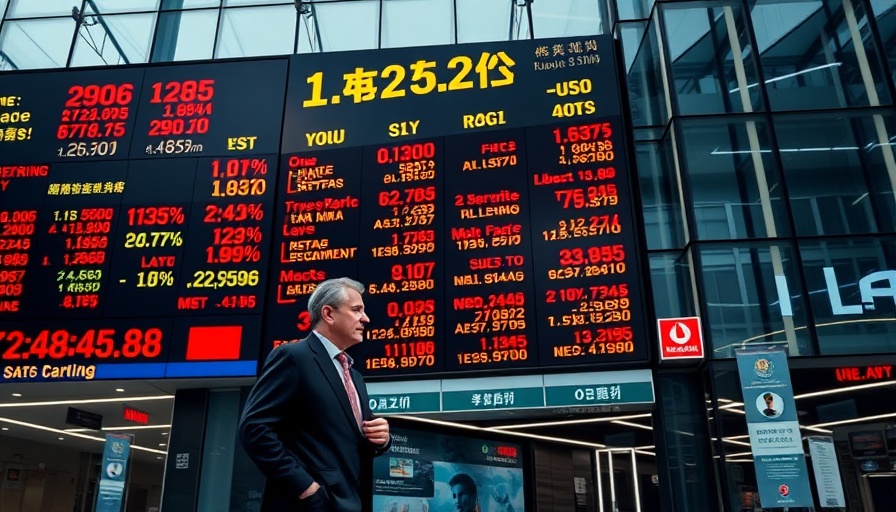 Stock board and person highlighting buyer's strike on U.S. assets.