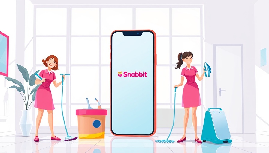 Women cleaning in uniform, small business startup ideas, Snabbit app.