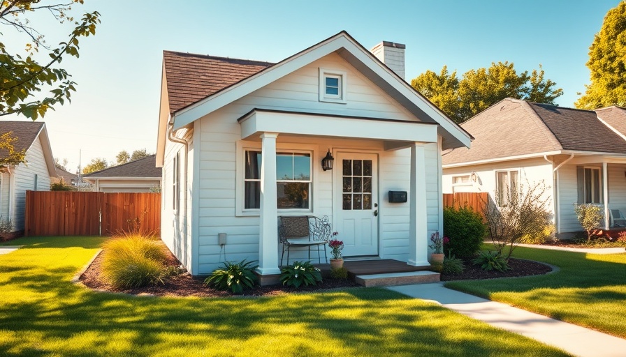 Charming white house with a garden and fence, ideal for learning how to rent a house.