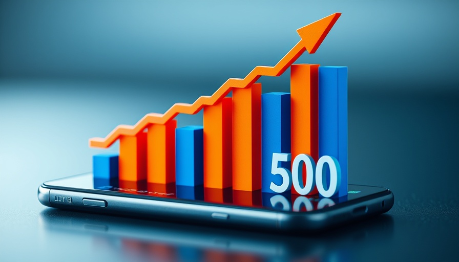 3D bar chart on smartphone representing stock market trends and insider trading dynamics.