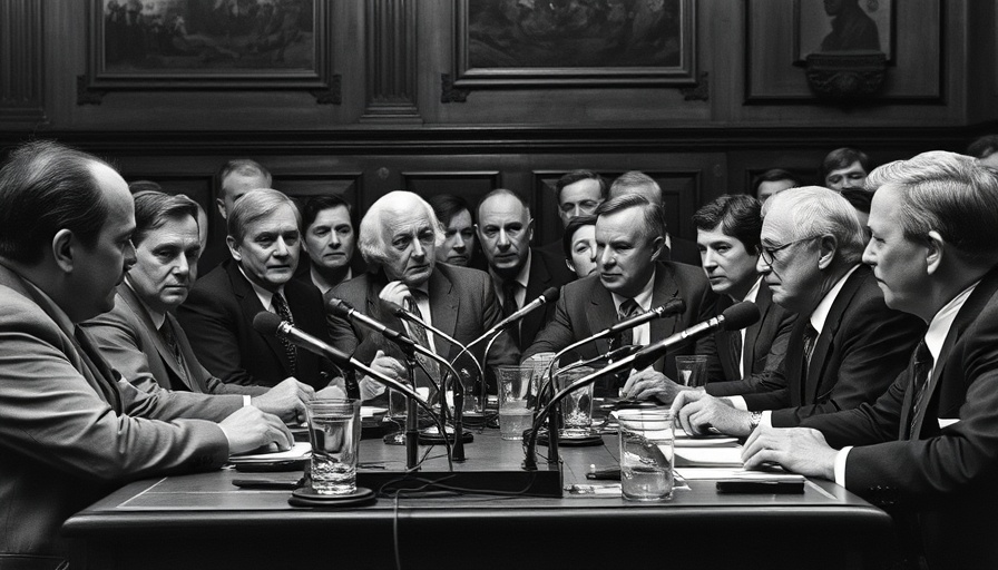 Political meeting discussing Thatcher's legacy in Labour's industrial strategy.