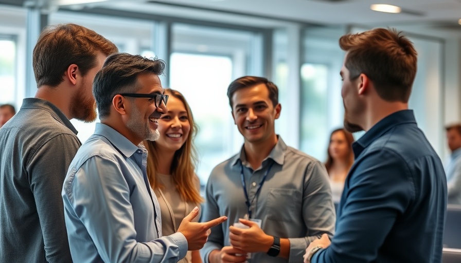 People discussing the Give First philosophy in mentorship at an event.