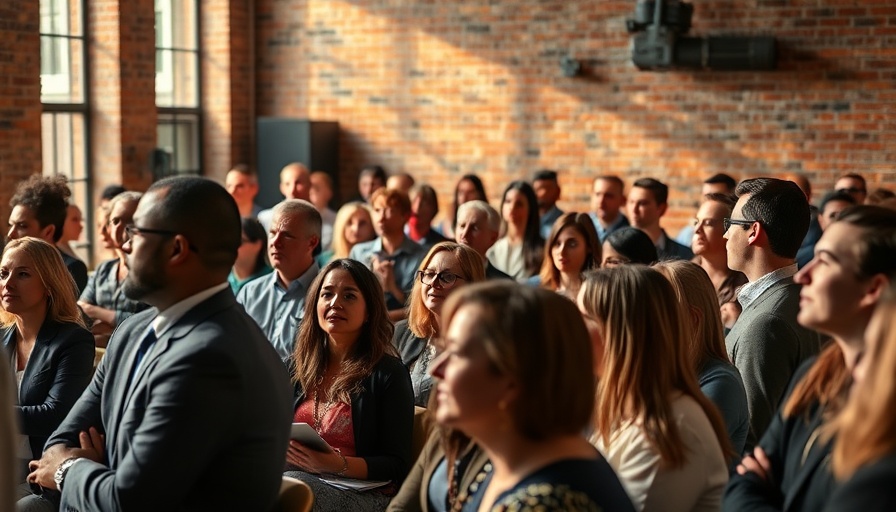 Audience at financial empowerment conference for startups.