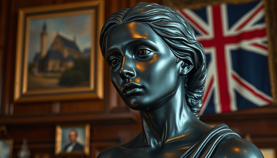 Statue-like figure in a room with a warm nostalgic atmosphere, symbolic tears.