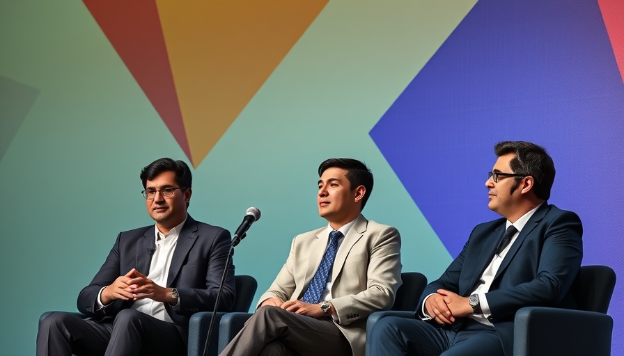 Panel of business experts discussing startup funding at conference.