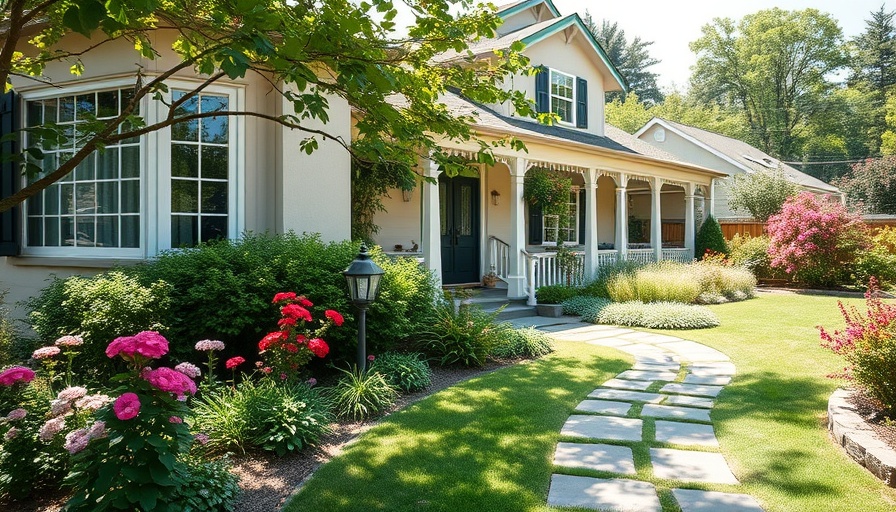 Charming suburban house with lush garden, ideal for selling a house after two years.