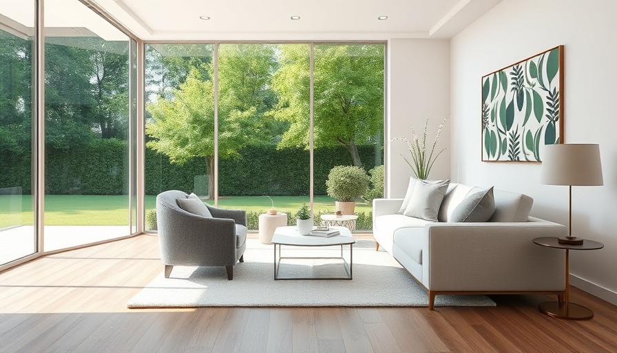 Staging helps sell a house: Modern living room with elegant decor.