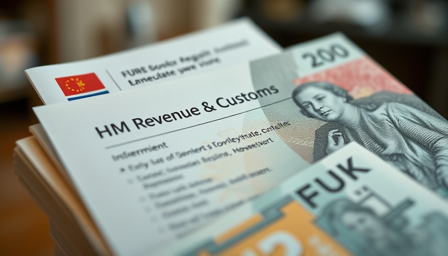 Close-up of UK currency and HMRC document, billionaire tax reporting impact.