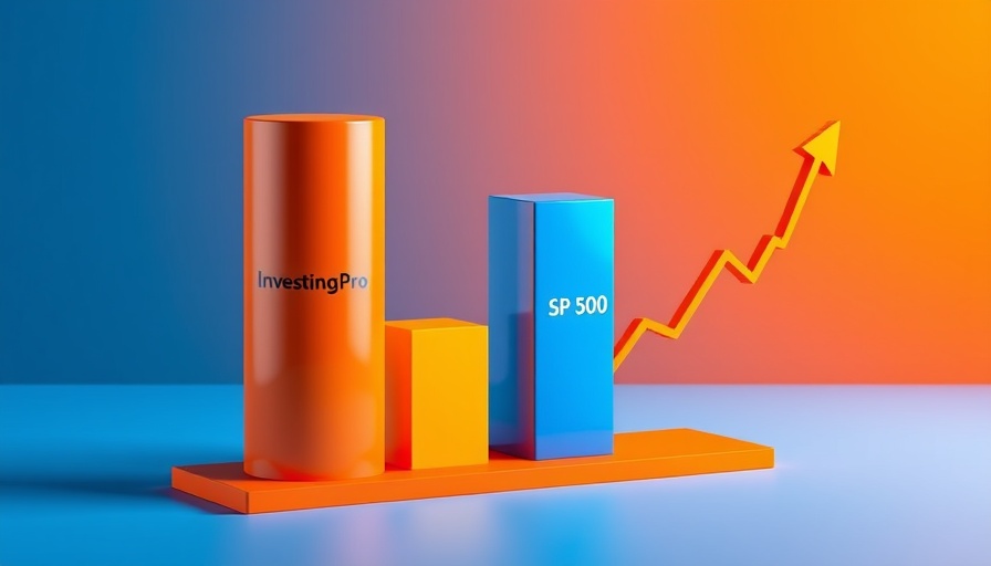Financial graph with InvestingPro and S&P 500 bars showing stock trends.