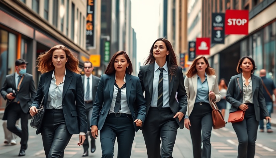 Businesspeople walking in city, symbolizing corporate accountability fraud conviction.