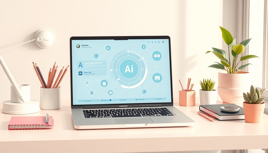 AI agents for Windows interface on a sleek laptop