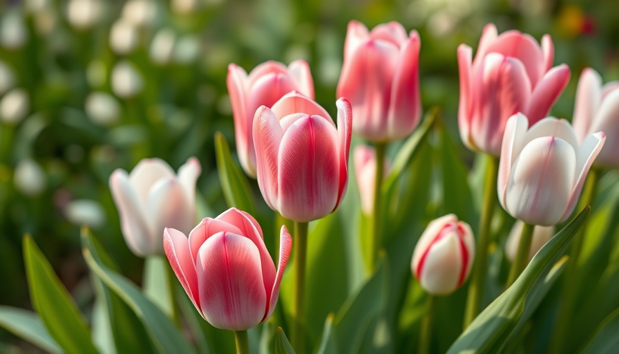 Colorful late cottage tulips in garden setting, single late variety, guide on how to grow.