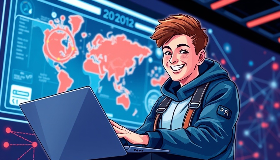 AI to plan your next trip: Digital illustration of person planning with AI.
