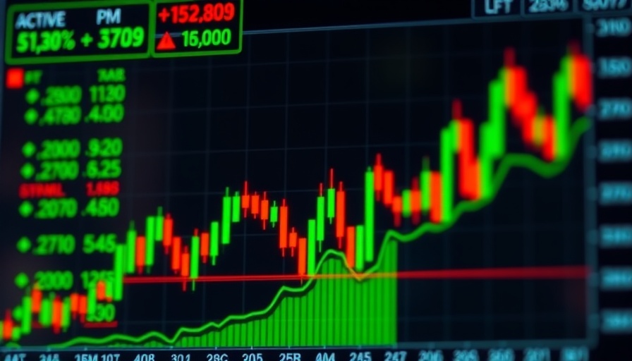 Stock market app with price alerts and chart display.
