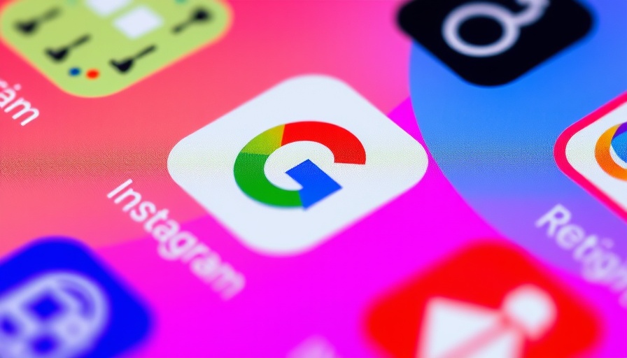 Google app icon on smartphone screen for Google AI Overviews.