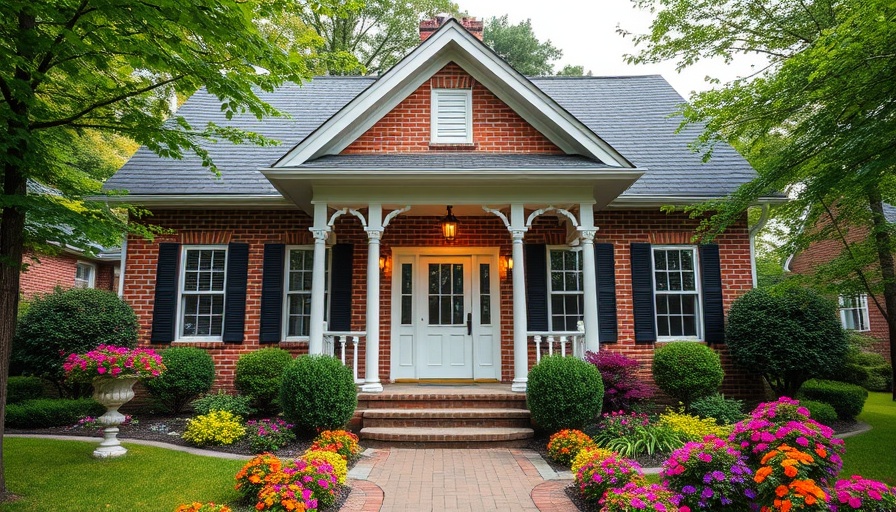 Charming suburban house with lush garden.