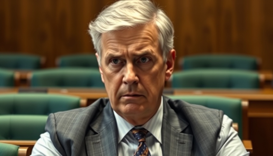 Middle-aged man at hearing amid Thames Water bonus controversy.