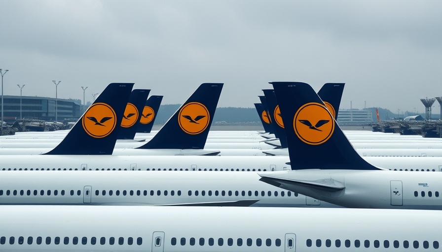 Lufthansa airplanes at airport illustrating investing in airline stocks.