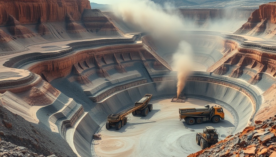 Open-pit copper mine highlighting extraction costs.