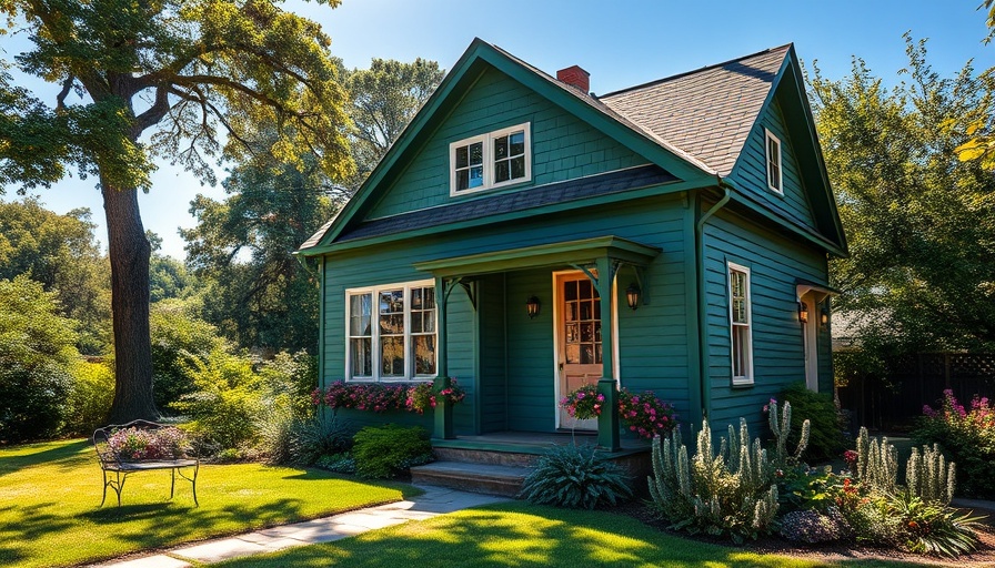 Charming cottage with green facade under blue sky, first-time homebuyer qualifications.