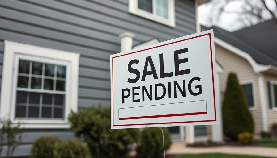 Active offer no bump close-up with 'Sale Pending' sign on house.