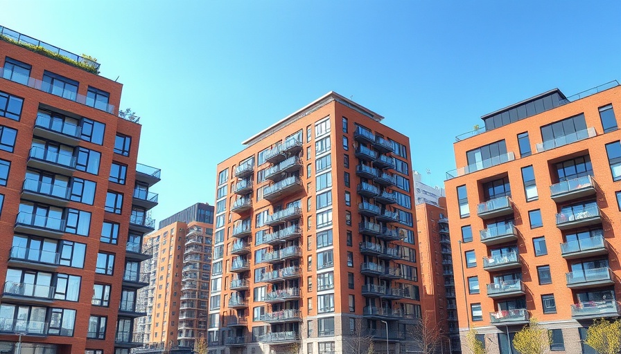 Urban apartment buildings showcasing the difference between co-op and condo design styles.