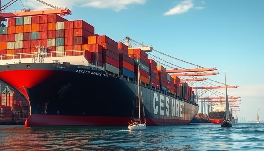 Large cargo ship at Port of Oakland, Bay Area business news.
