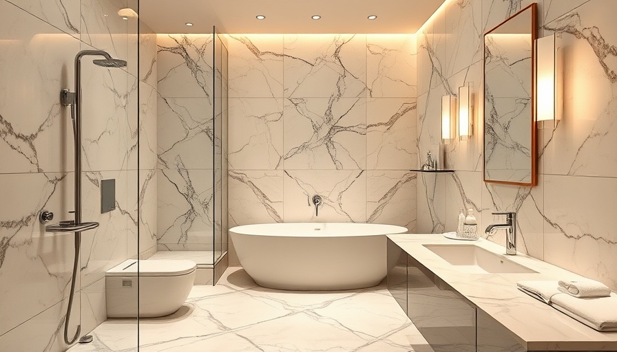 Elegant Italian bathroom with exquisite tile design and modern aesthetics.