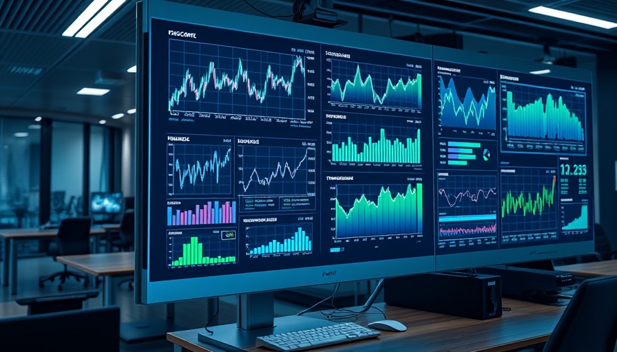 Digital display of economic forecasts with charts and graphs