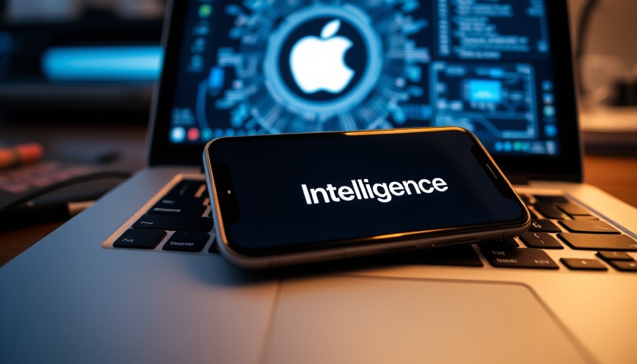 Apple AI Answer Engine interface on phone and laptop.