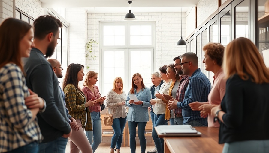 Visitors attending open houses exploring modern kitchen area