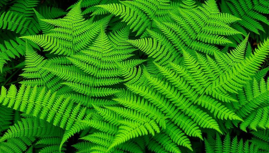 Lush green fern varieties for gardening with vibrant foliage.
