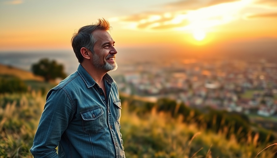 Confident man at sunset considering ways to protect your wealth societal collapse.