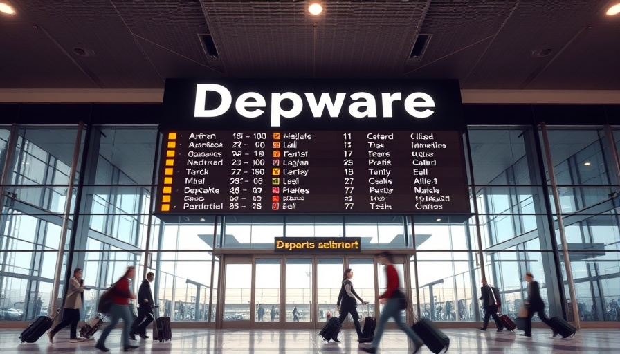 Modern airport departure area suggesting millionaire exodus