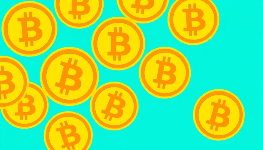 Bold Bitcoin symbols in graphic style, vibrant background, Bitcoin in retirement funds.