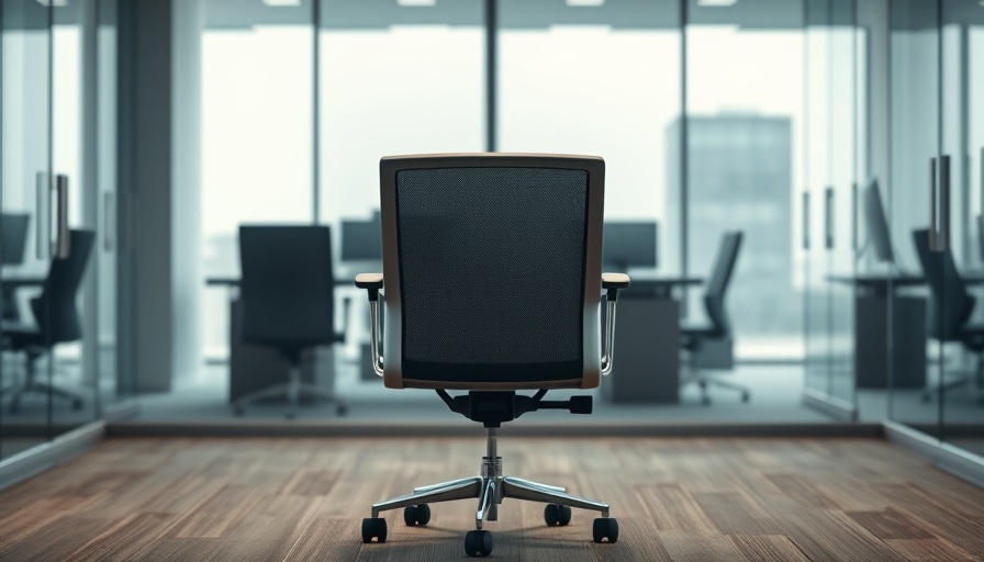 Office chair symbolizing ghosting in interviews.